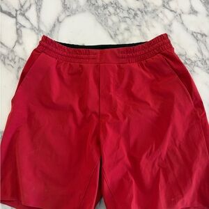lululemon athletica Men's deep Red Athletic Shorts